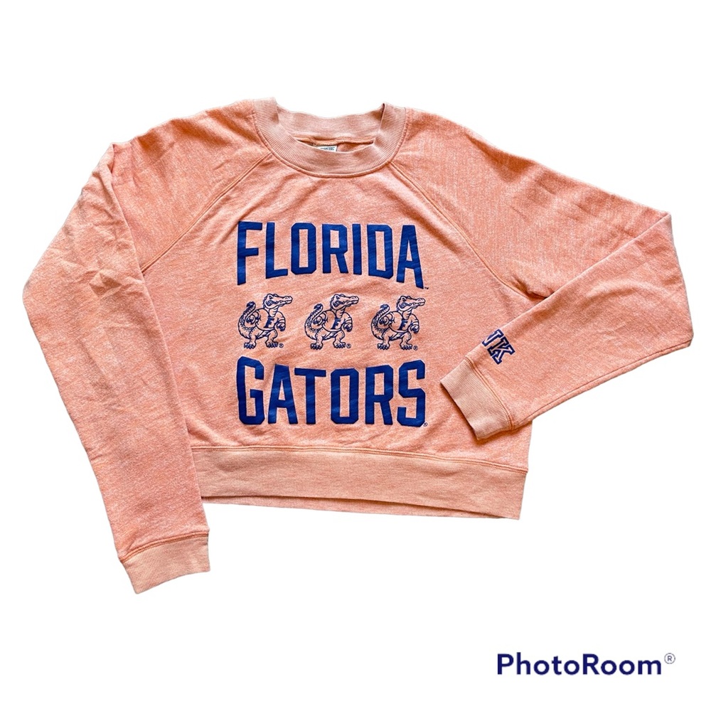 vs pink florida gators crop pullover | womens large